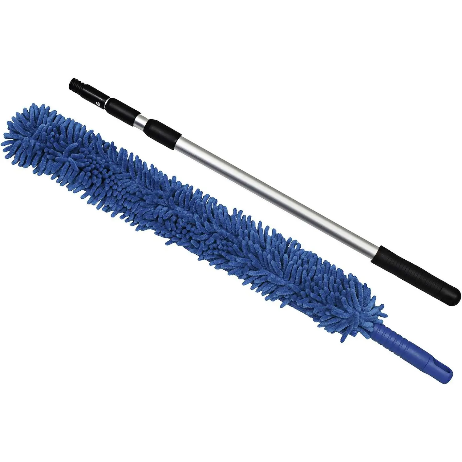 Handheld  Microfiber Flex Duster with Adjustable Telescopic  Pole – Bendable, Lightweight, Dust Cleaner for Blinds, Shutters, Radiators, Electronics, Glass, Hard-to- Areas