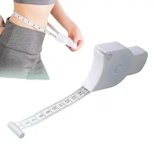 Body Measurement Kit, 60 Inches/150 Cm Retractable Tape Measure, Auto Extend, Direct Reading, Single Hand Operation, Fitness, Sewing Supplies