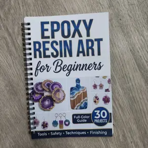 Resin Craft Beginner Guide Book, Learn Epoxy Resin Techniques, Create Jewelry and Home Decor, Essential Tool for Newbies