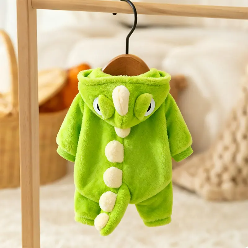 Cute Dinosaur Cold-Weather Pet Coat, Thick Warm Small Dog Outfit for Autumn Winter, Suitable for Bichon, Teddy, Schnauzer, Cold Weather Outfit