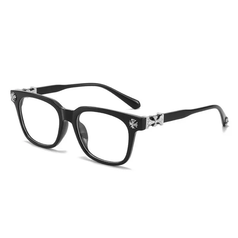 Classic Flat Lens Blue Light Blocking Glasses, Retro Unisex Square Full Rim Plastic Frame, Anti Glare UV Protection Lightweight Anti Eye Strain Eyewear, Trendy Plain Lens Spectacles for Daily Wear, Computer Office Study Gaming Men Women