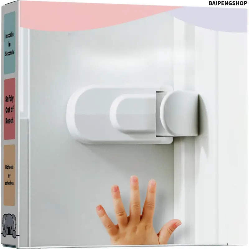 Modern Minimalist Punch-Free Adhesive Door Stopper Catch, Stylish Interior Door Fixed Holder Buffer, No Drill Household Door Decor Accessory, Anti Pinch Hand Safety Door Limit Stop For Home Indoor Use