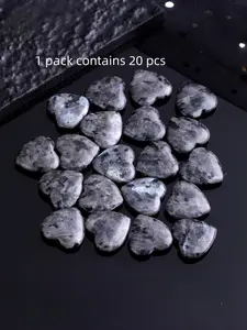 1 pack contains 20 natural stones, including black glitter stones, which are very suitable for decorative use. High quality natural materials are perfect for DIY projects