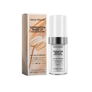 West Month Cosmetic Concealer & Liquid Foundation - Hydrating, Moisturizing, Smooth, Blendable, Long-Lasting Natural Coverage for Makeup & Foundation Routines, Evens Skin Tone, Boosts Moisturizer Benefits, Hydrate