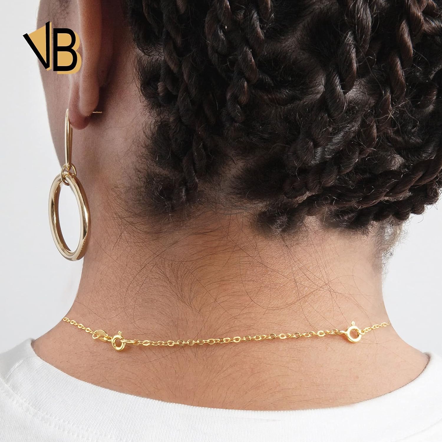 Gold Necklace Extenders 14k Gold Plated Extender 925 Sterling Silver Extension Bracelet Extender Gold Chainers for Necklases 3 Pcs (1 2 3 Inch)(Gold)