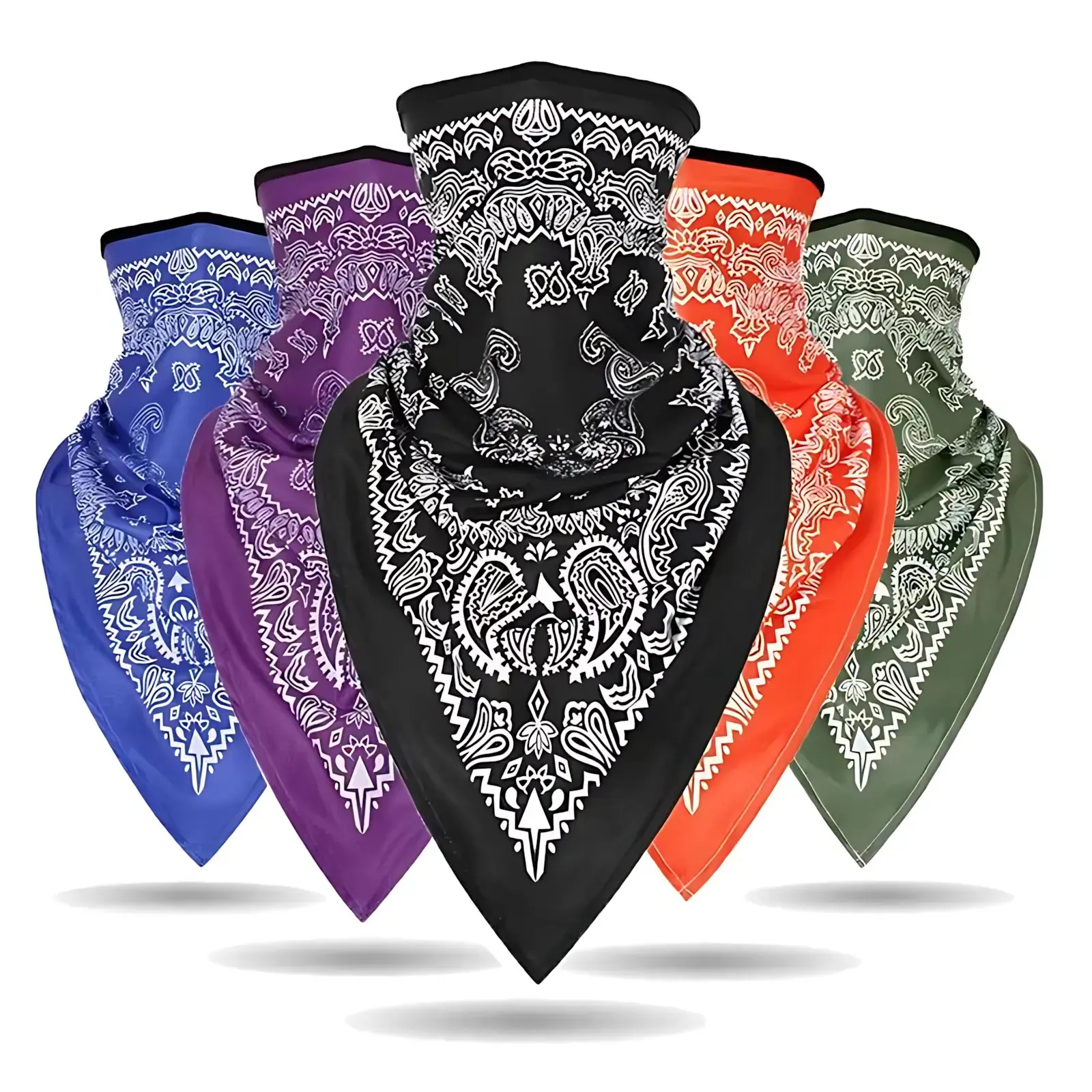 High Quality Pinhole Triangle Towel Cycling Headwear Breathable Neck Cover Scarf Balaclava Windproof Dust Outdoor Bandana for Motorcycle Bike Ski Sports Wrap