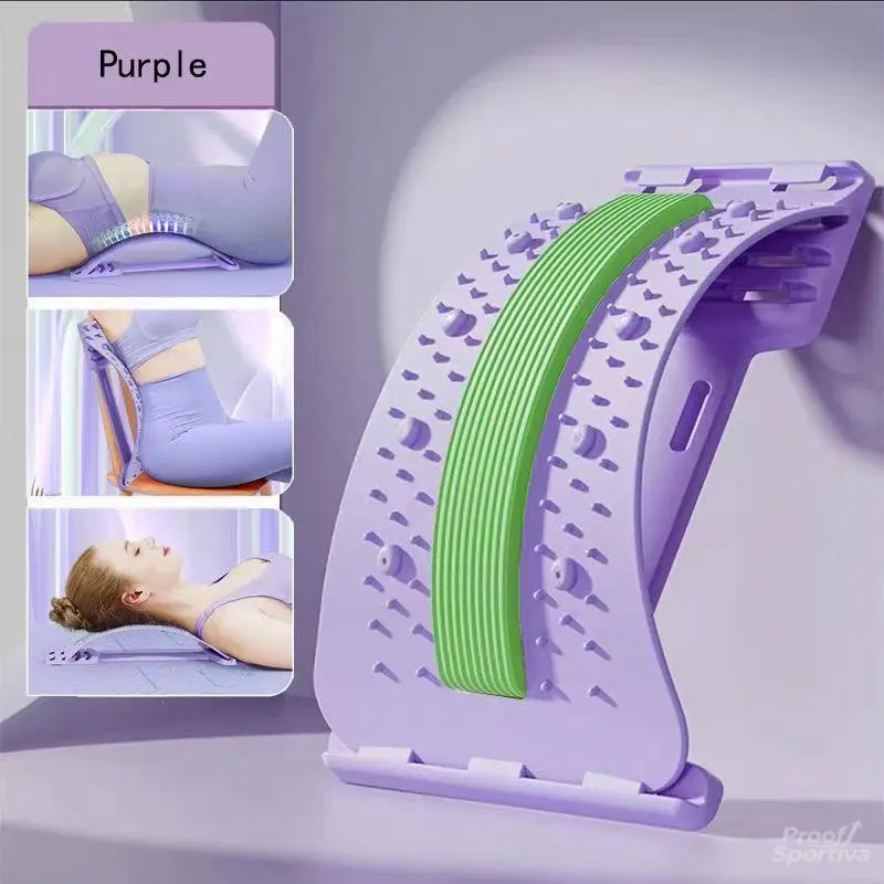 3 Level Adjustable Spinal Decompression Lumbar Support Board Lower Back Pain Relief Home Use Relaxation Decompression Aid for Sore Muscle Stress Relie