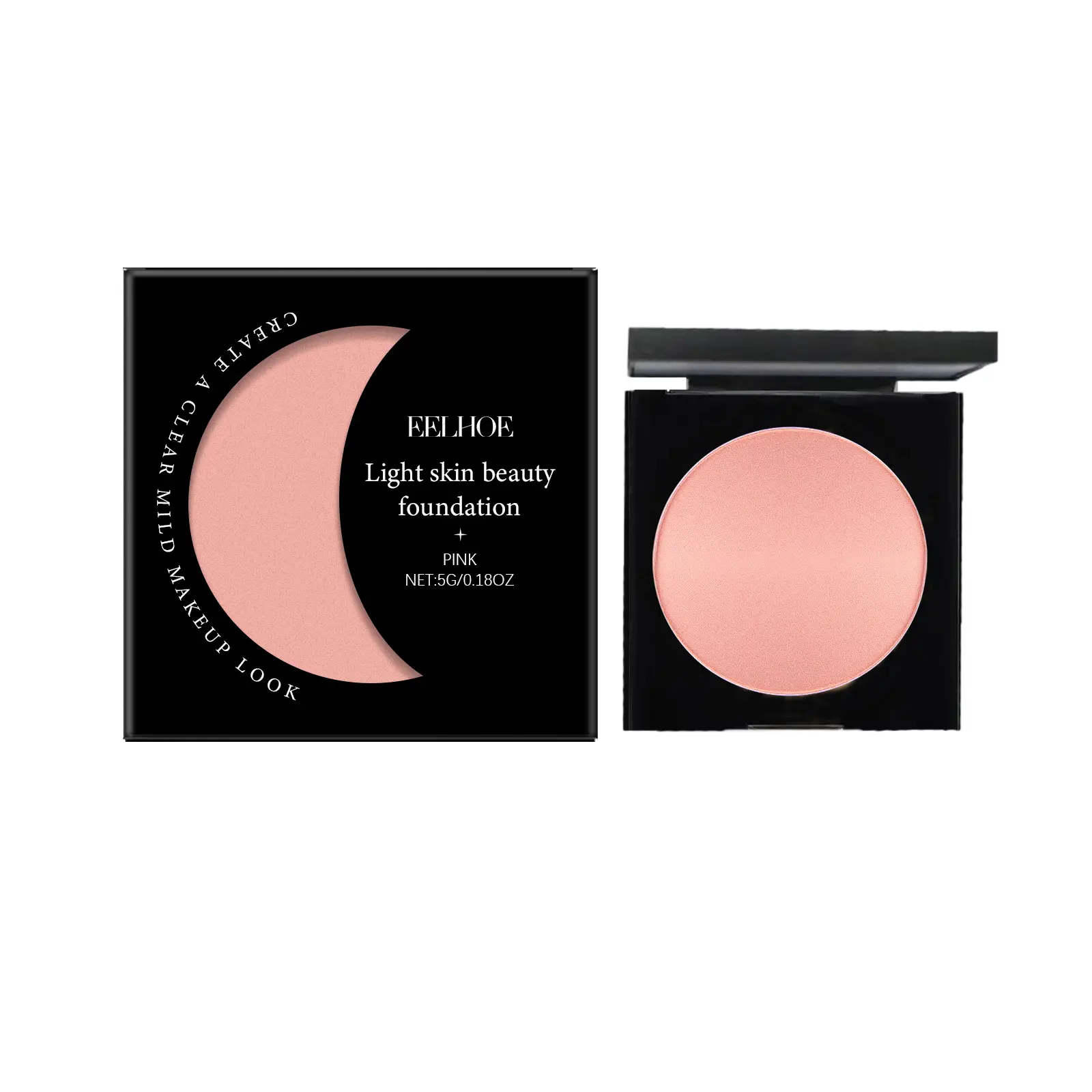 Pink Moisturizing Concealer Foundation - Lightweight, Hydrating, Transparent Makeup for Oily and Dry Skin Types to Achieve a Flawless Look