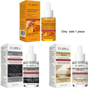 Gentle Exfoliating Facial Ampoule Turmeric Kojic Acid Black White Rice Skin Bright Serum