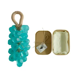 Tea Tree Grape Handmade Soap – Round Crystal Transparent Gentle Hand Cleansing Bar