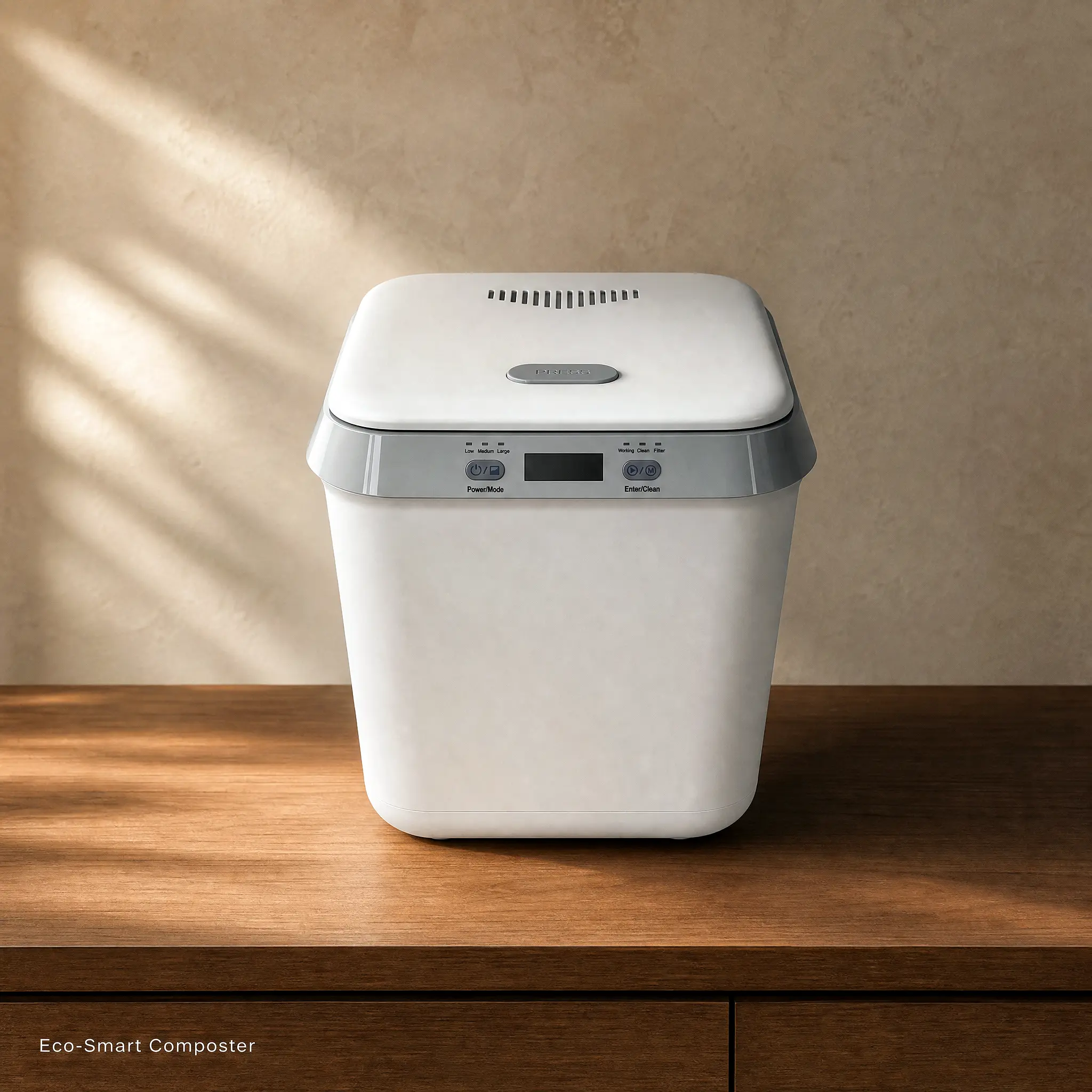 2.5L Electric Composter for Kitchen, Smart Countertop Compost Bin, Odorless | Low Noise