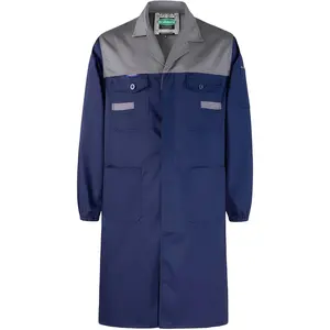 Long Sleeve Lab Coat for Men Suitable for Garage DIY Work Laboratory Shop