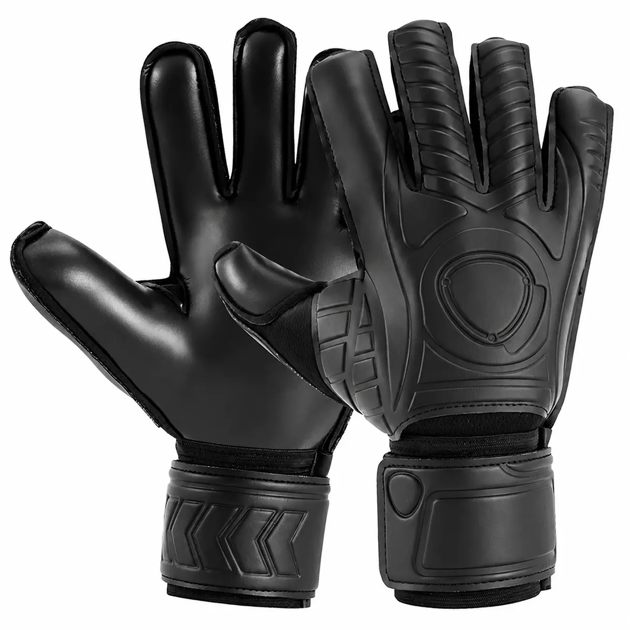 Professional Football Gloves for Adults-Kids, Latex Palm, Finger Protection, Breathable Backhand, Ideal for Training-Matches