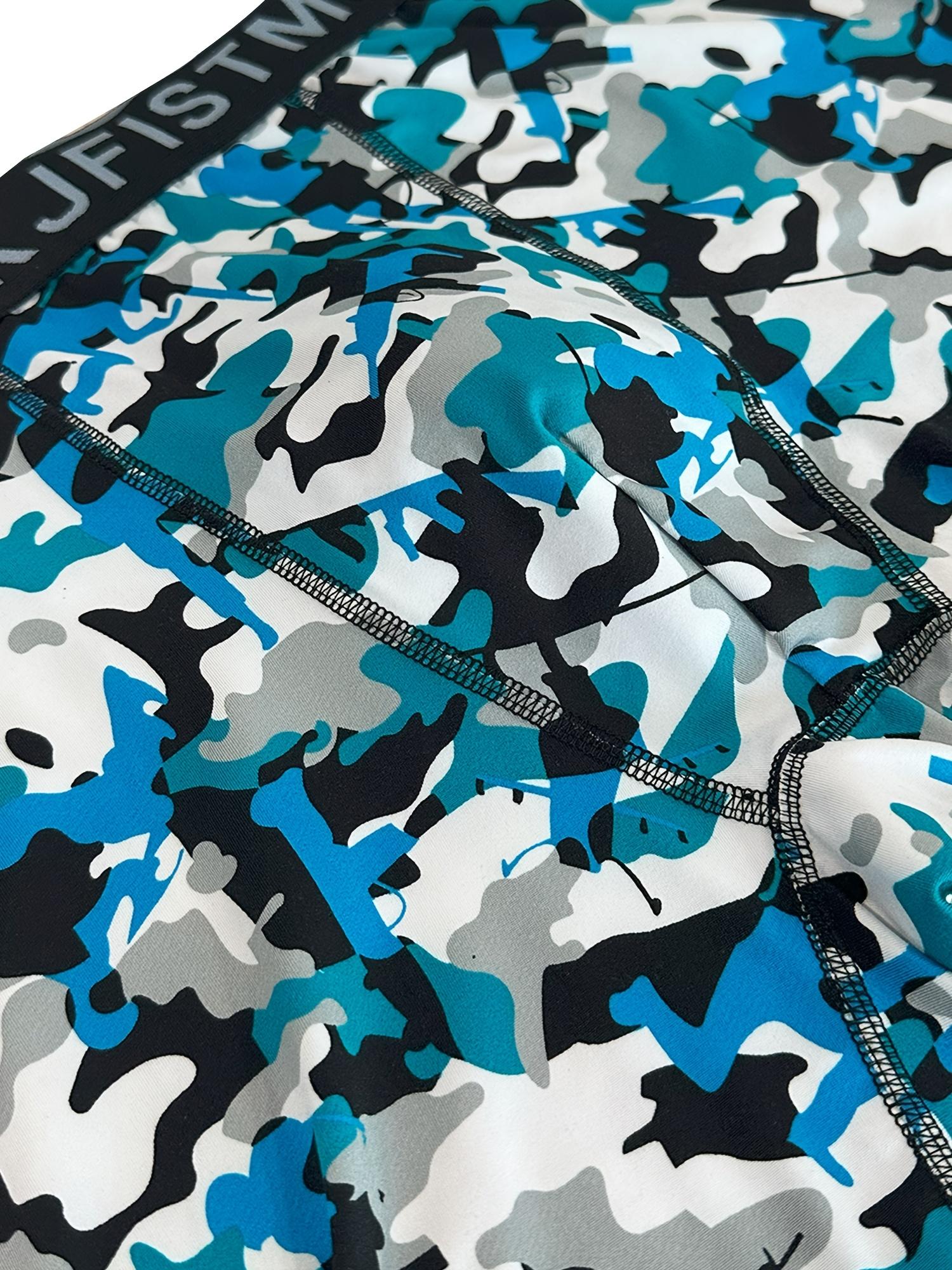 KJFISTMU 16-piece Men's Boxer Briefs Set Elastic Boxer Briefs with Bold Pattern Prints (Tie-Dye, Floral, Faces) - Shrink-Resistant Underwear - Suitable for Daily and Special Occasions - Great Value Pack, Vibrant Patterns, High-Elastic Fabric Mixed Color