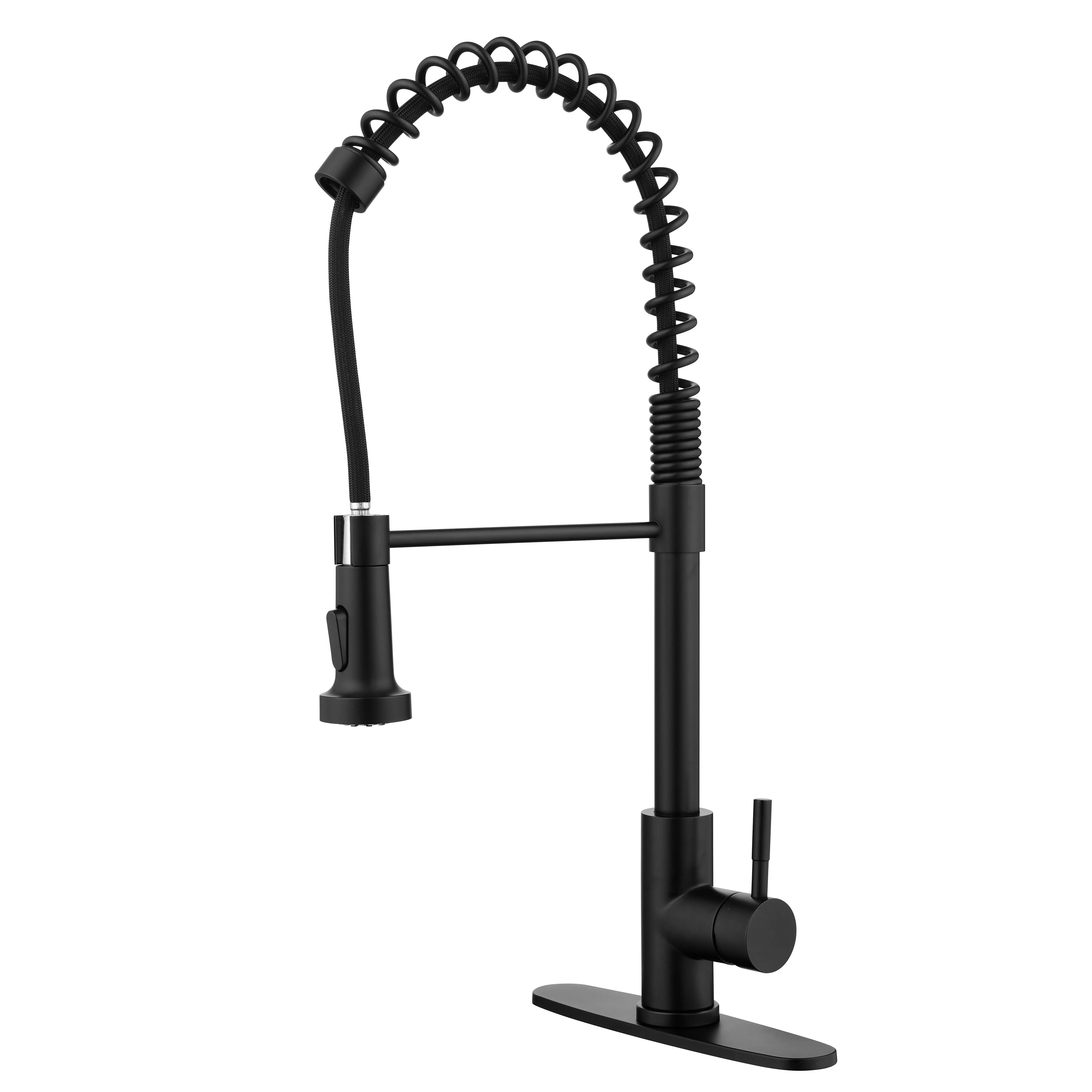 ARCH Stainless Steel Pull-Out Sprayer Kitchen Faucet Single Handle Single Hole Kitchen Sink Tap with Spring Design for Modern Kitchen and Laundry Room Sink Fixture, Home Furniture and Household Product Search Terms for US Online Shopping