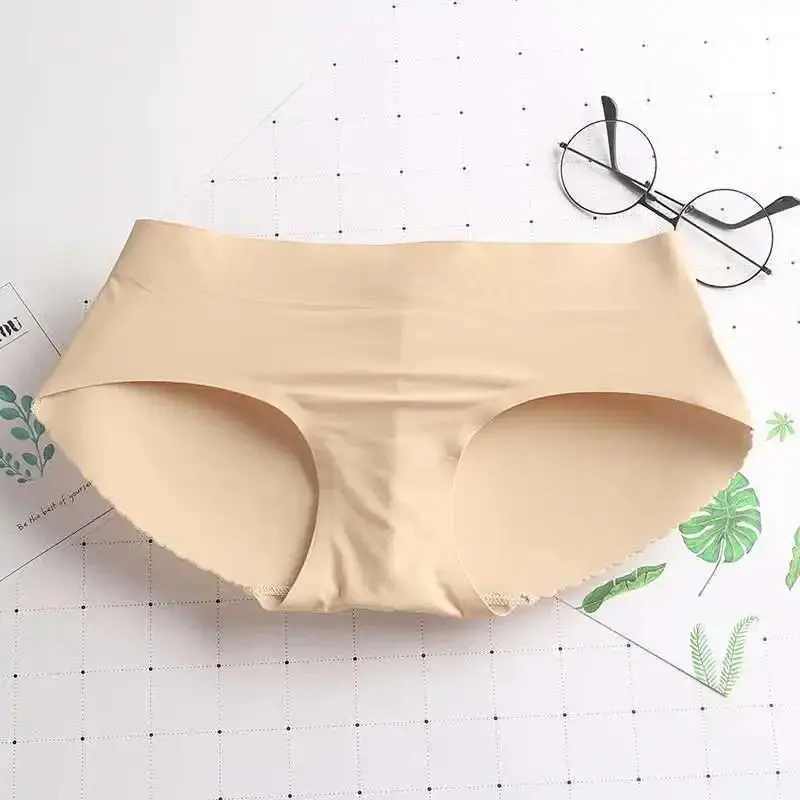 Lady Middle Waist Sexy Padding Panties Bum Padded Butt Lifter Enhancer Hip Push Up Underwear Seamless Buttocks