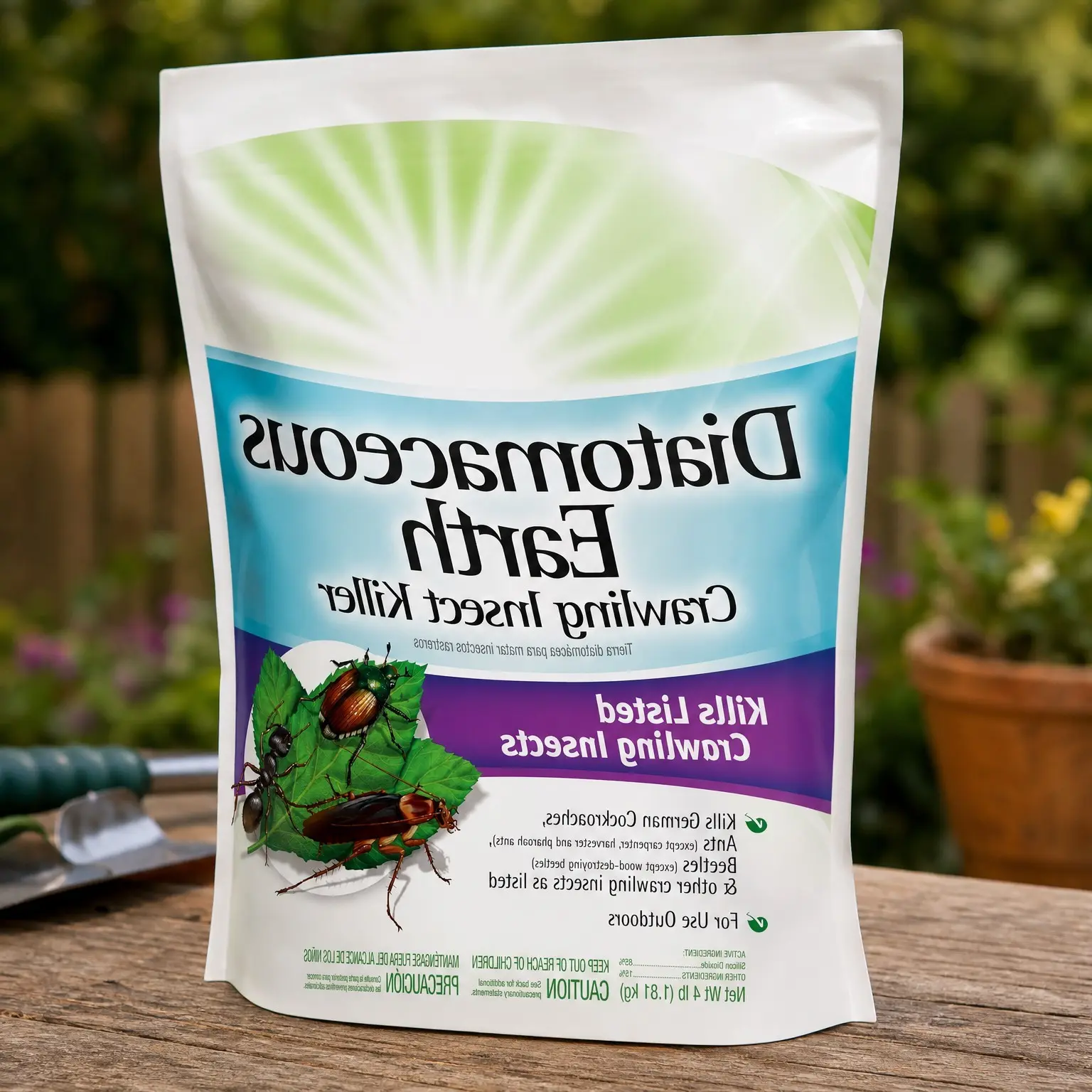 Crawling Insect Killer with Diatomaceous Earth, 4 Lb | Organic Gardening, Kills Cockroaches, Ants & Other Listed Crawling Insects by Contact, Outdoor UseGift