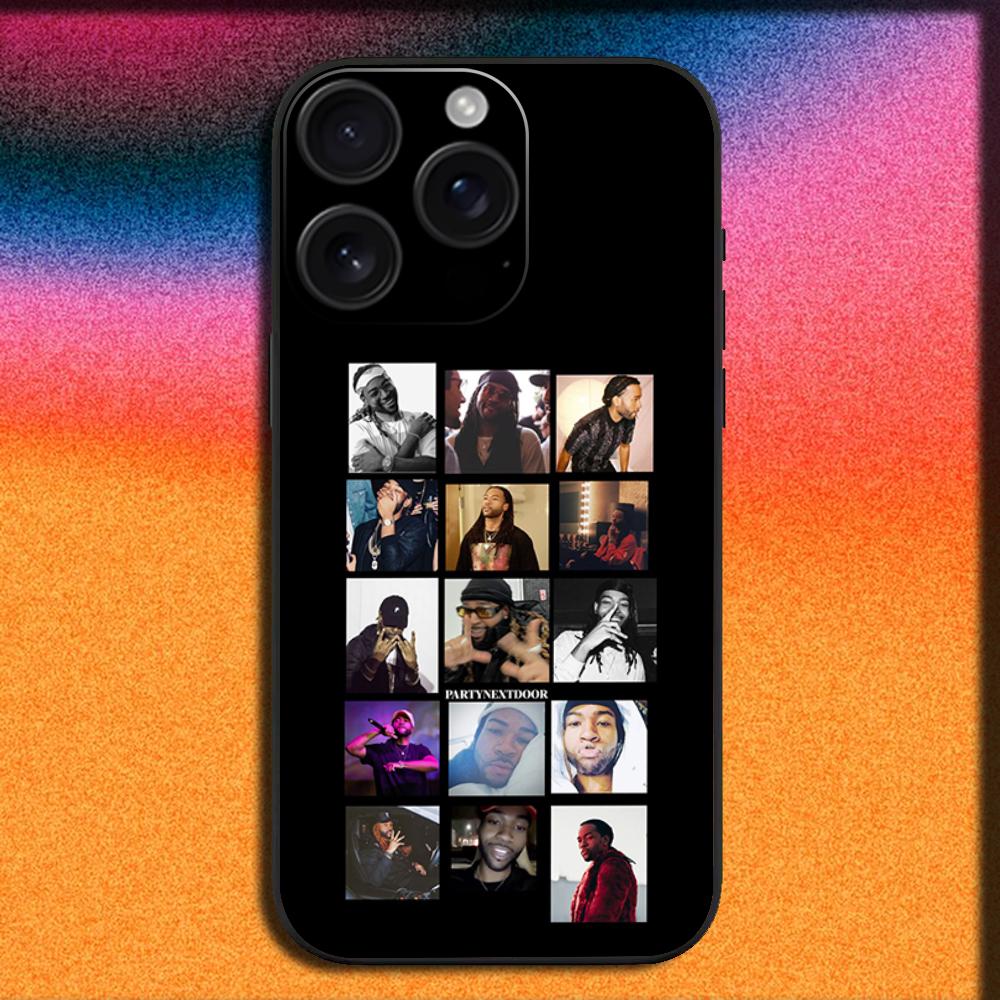 Rapper P-Partynextdoor Phone Case For iPhone17, 16,15,14,13,12,11,Pro,ProMax,Plus,Air Soft Black Cover