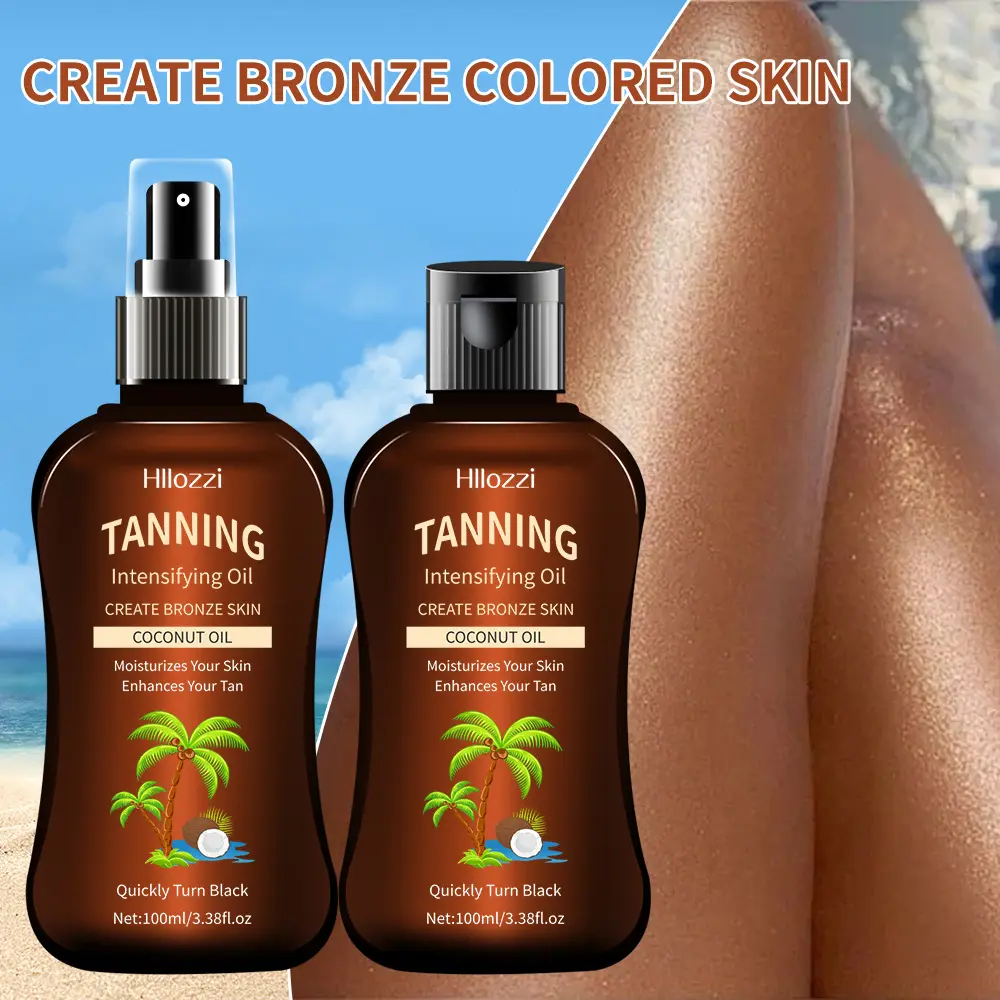 Coconut infused sunless tanning lotion deeply hydrates skin. Build natural wheat bronze tone without sunlight, ideal tanning essential for summer beach and outdoor trips. Best Tanning Lotion Tanning Products