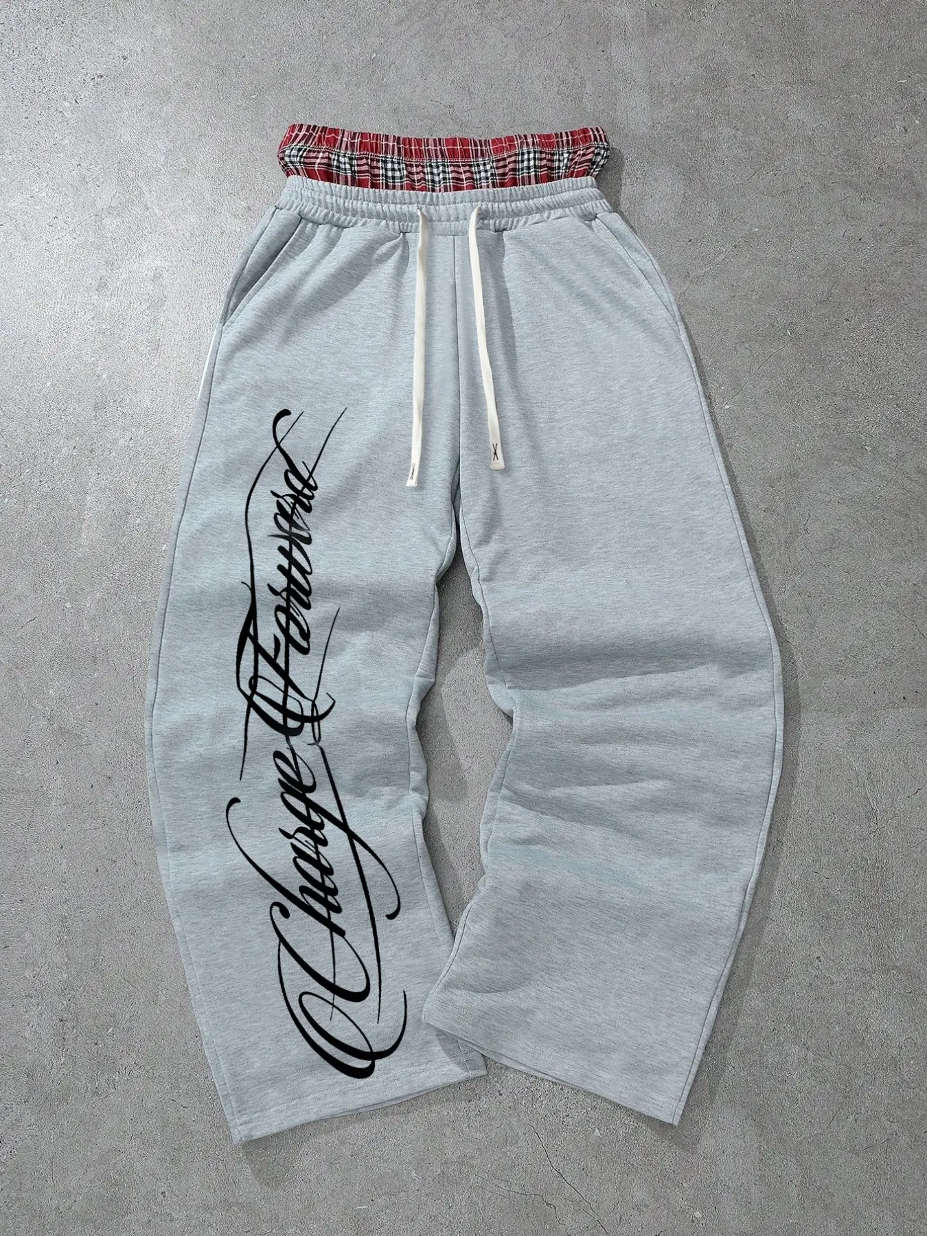 Renaissance Oil Painting Angel Wide Leg Sweatpants, Light Soft Fleece Fabric, Vintage Prints, Loose Fit, Fall Winter Casual Long Pants