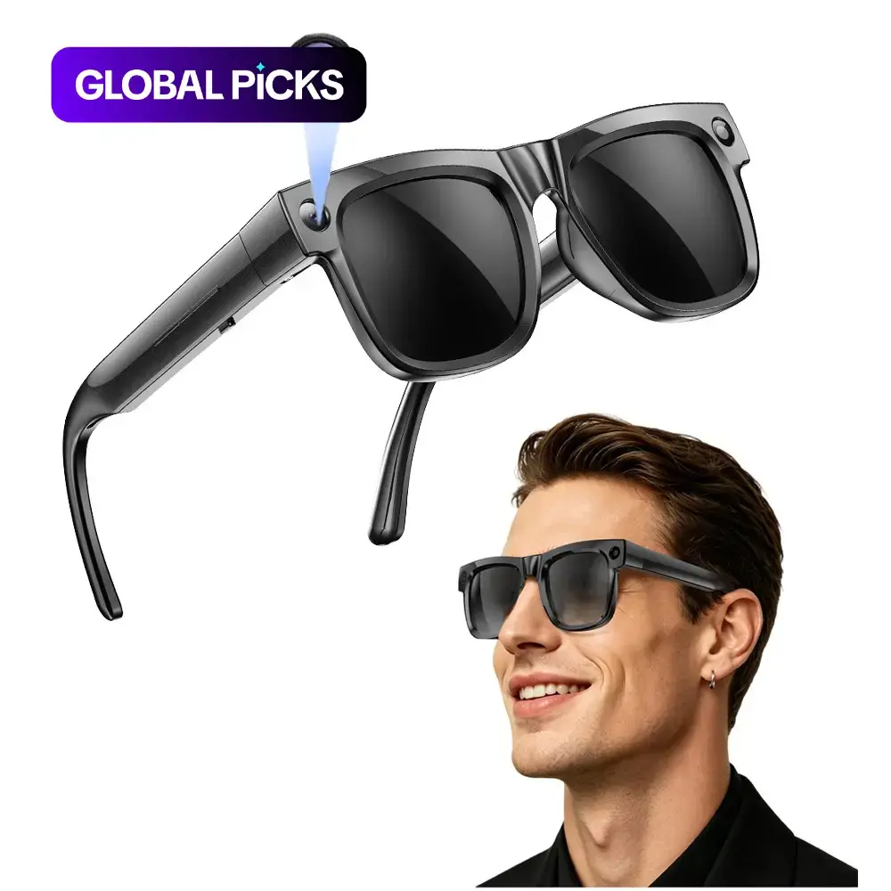 Multifunctional Smart Glasses, 4GB Built-in Memory, 8MP Camera Hands-Free Recording, 290mAh Battery, AI Multi-Language Translation, Bluetooth Calling, HiFi Audio, Music Control, Wearable Tech Glasses