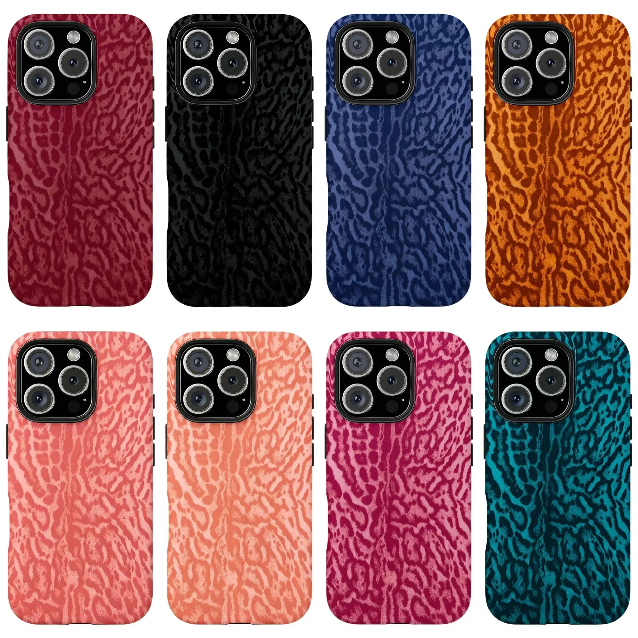 [Magnetic Compatible] 8 Style Of Leopard Print Tough Phone Case, Stylish Protective Cover Hard Case, Phone Case For iPhone 17 16 15 14 13 12 Pro Max Air, Compatible with Samsung Galaxy S26-S21, Summer Style Phone Case, Girl Outfit Phone Case, Gift