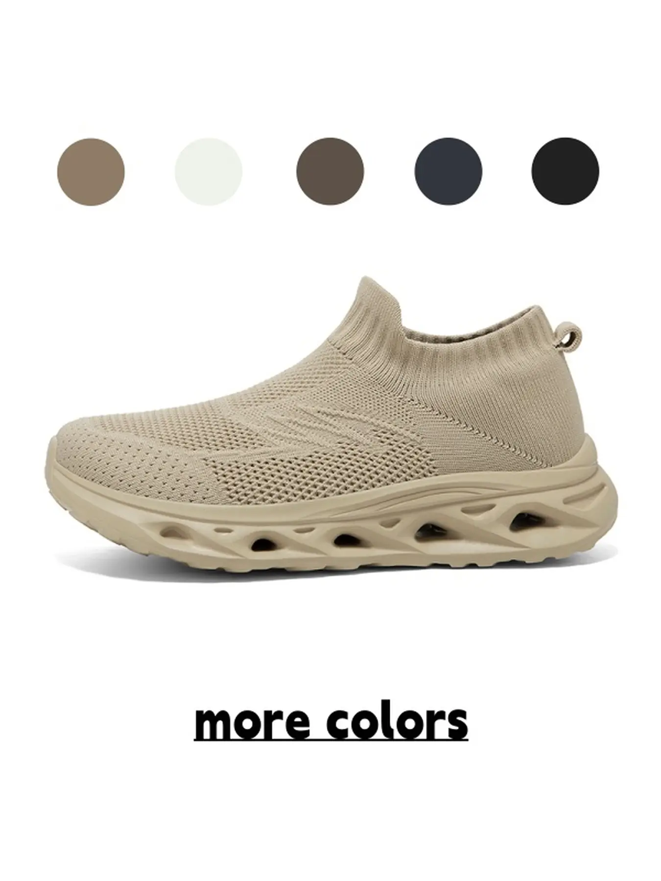 Men Women Techwear Hollow Cutout Knit Casual Shoes, Honeycomb Mesh Ventilated Shoes For Light Gym Activity Daily Trip