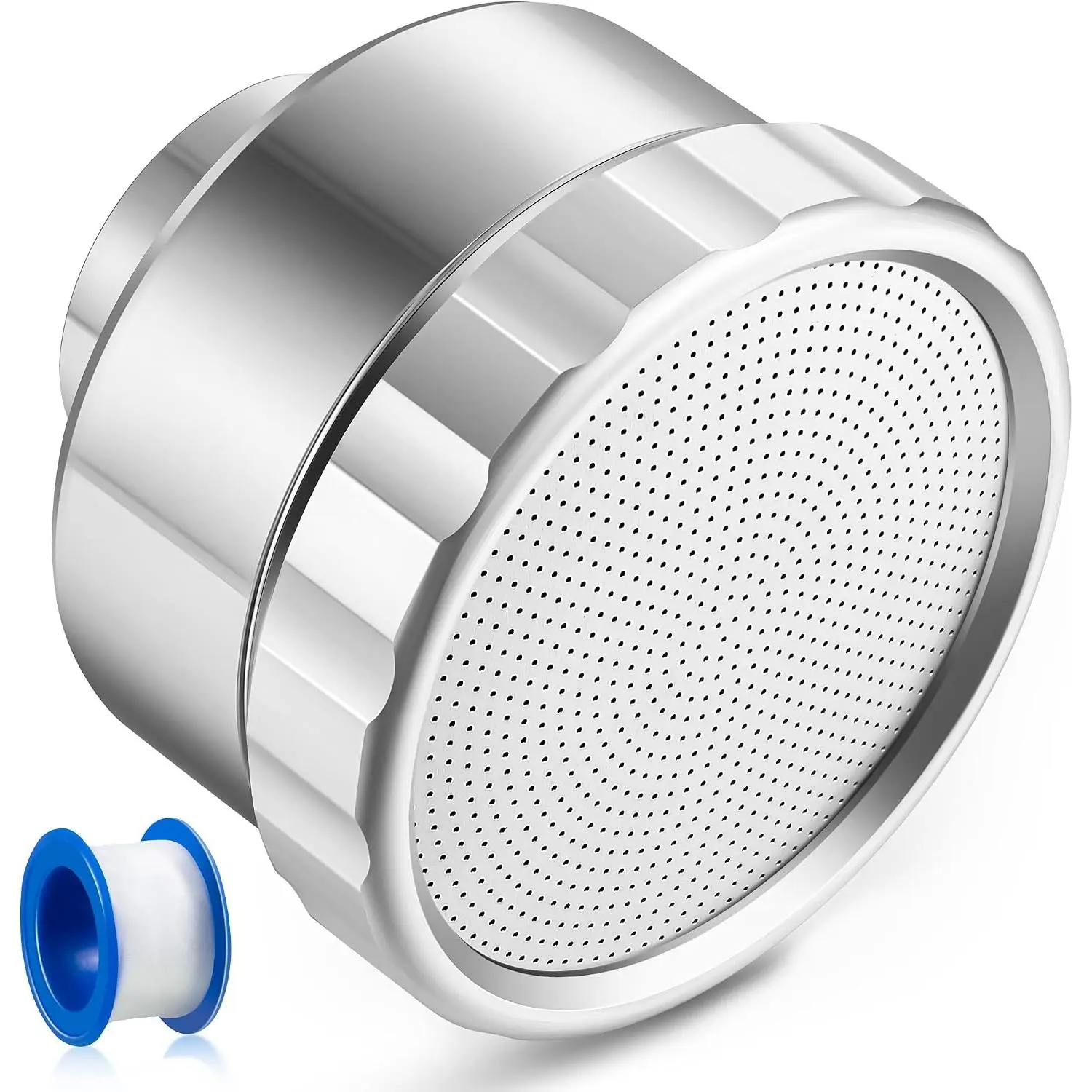 1 Pack Water Nozzle with 3000  Holes, 3/4'' Aluminium Alloy Garden Hose Shower  with PTFE Thread Seal Tape for Outdoor Watering , , Greenhouse, Nurseryman (2.24'',)