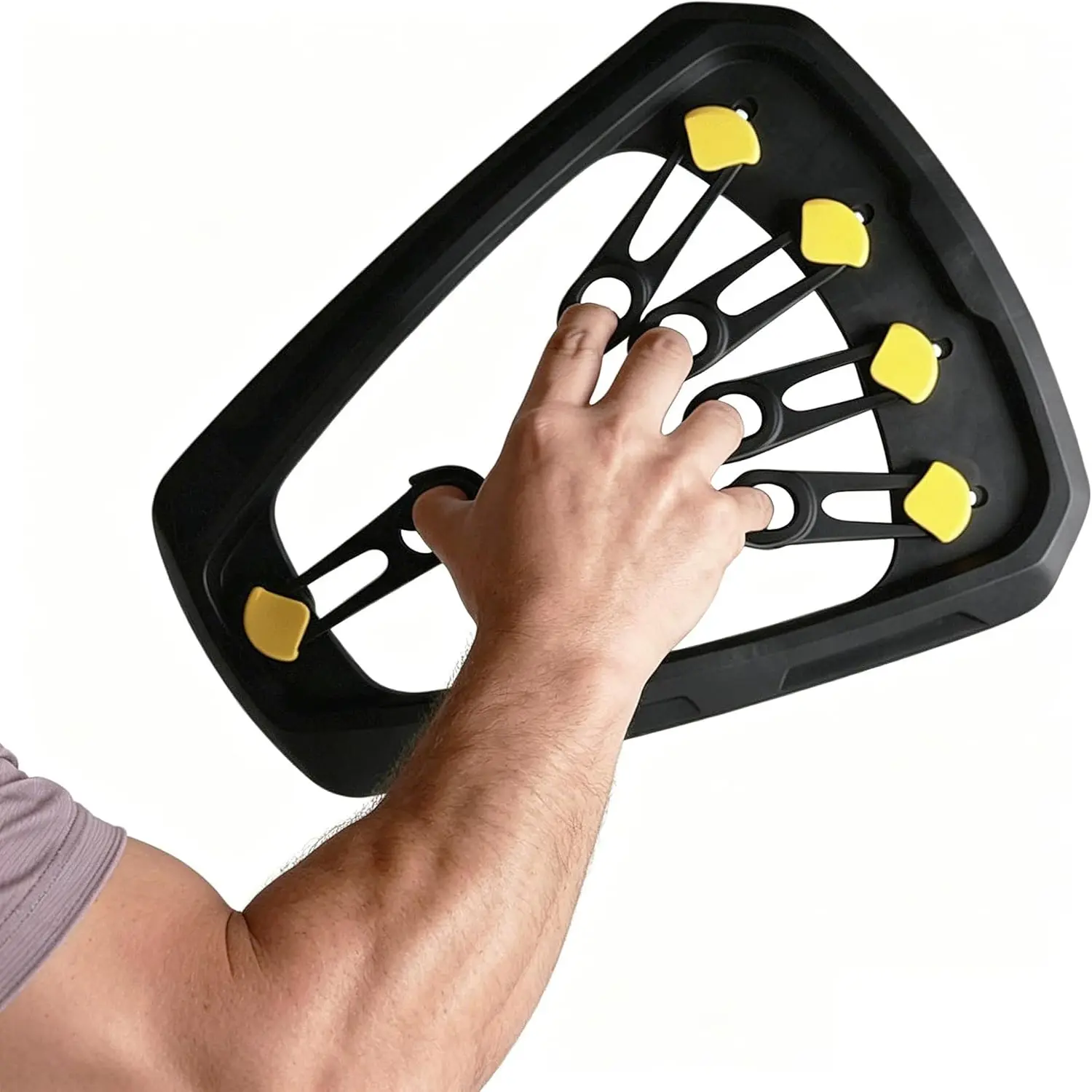 Adjustable finger strength training board, grip strength finger board, adjustable finger strength trainer, finger extension exerciser, finger power enhancer, Hand Grip Strengthener, three-level adjustment, ergonomic design, full of elasticity.