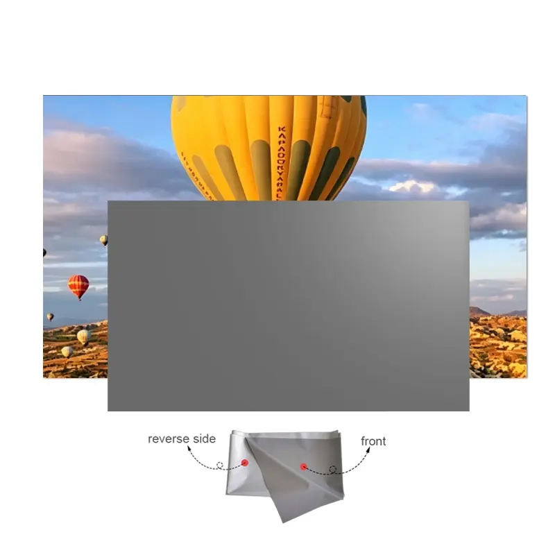 Projection anti light screen foldable portable outdoor folding, movable screen high-definition without drilling, suitable for office, outdoor and indoor use ranging from 30 inches to 133 inches