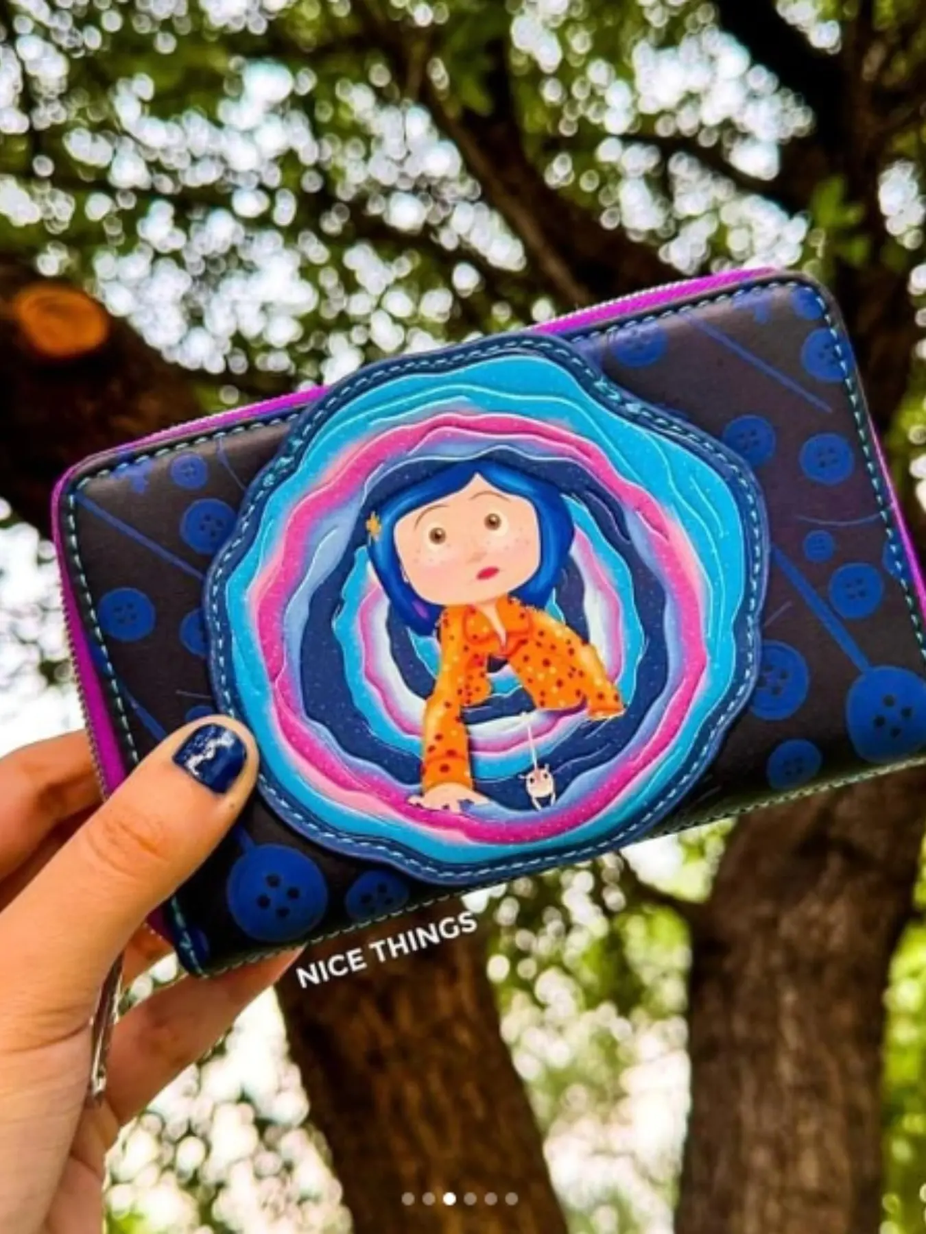 Coraline Zip Wallet, Zipper Wallet Design, Secure Storage Solution, Durable Design, Perfect for Everyday Use, Compact Size, Easy Access Pockets