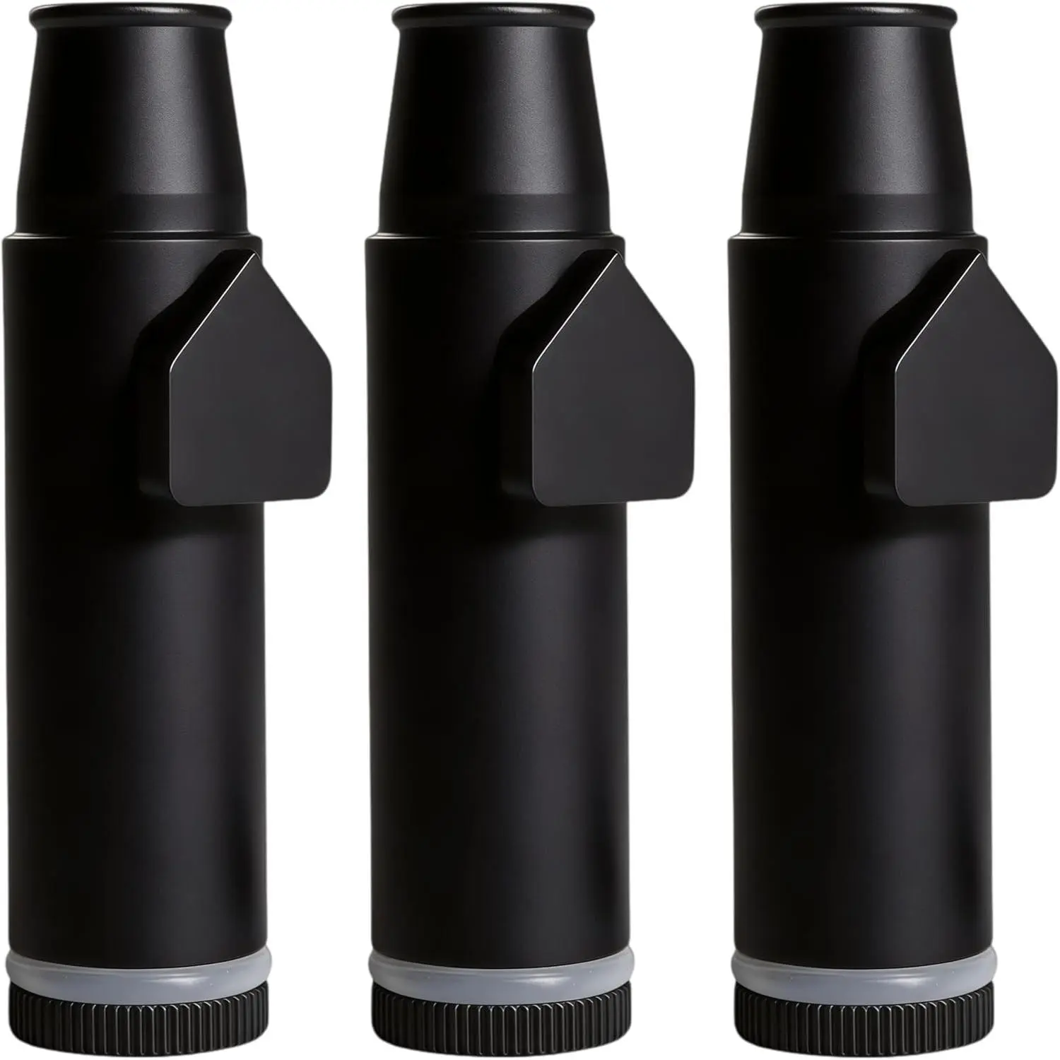 Metal Ieak-proof Bottle (2nd Generation Upgrade Version) (Black）Portable Pepper Shaker (3 pack)