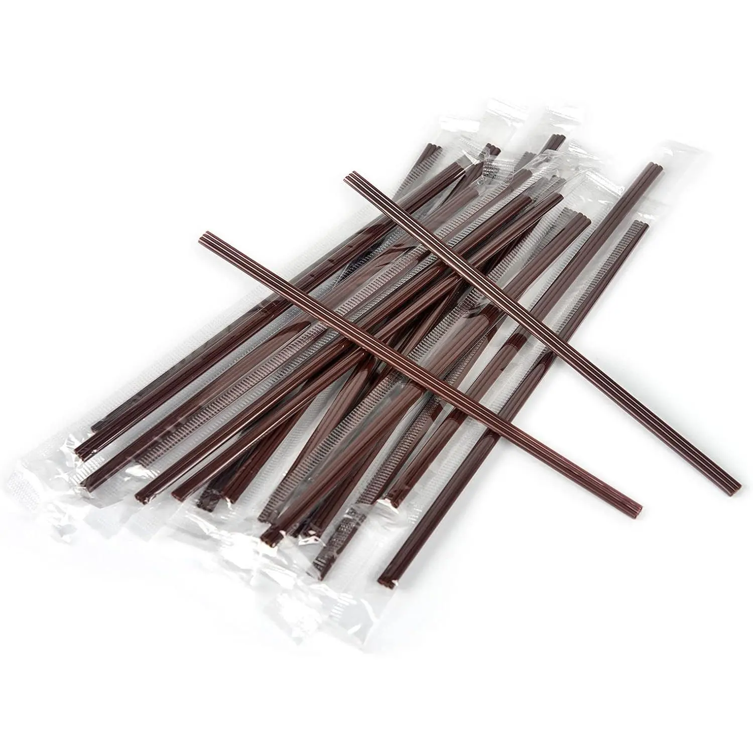 Disposable Plastic Drink Stirrer Sticks - 400 Individually Wrapped 6.7in Stirrers - Health and Safety - Three Hole Coffee Straw