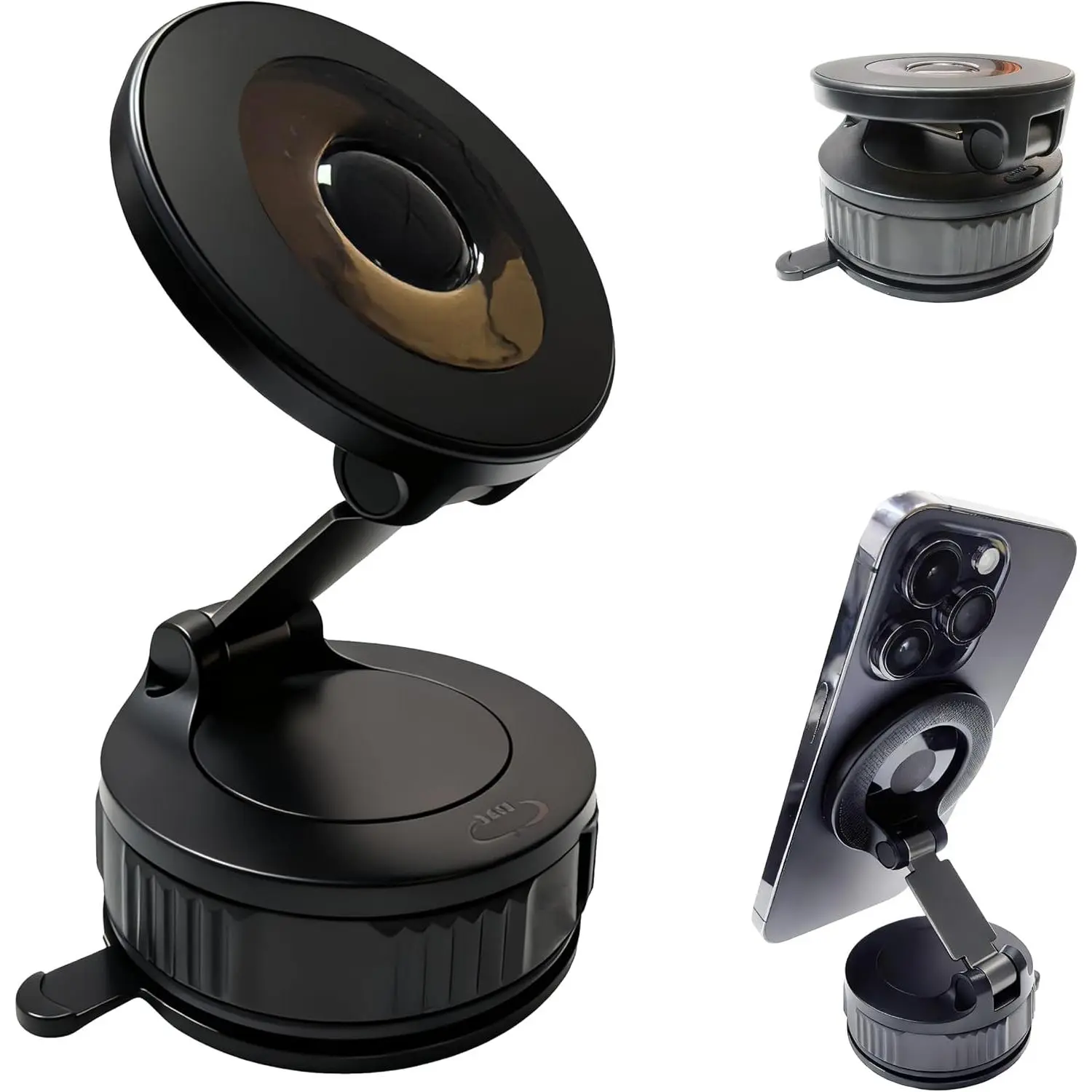 Phone Holder Mount with Nano Gel Vacuum  Suction,Magsafe  Holder, Phone Mount for //Workplace, Compatible for Phones