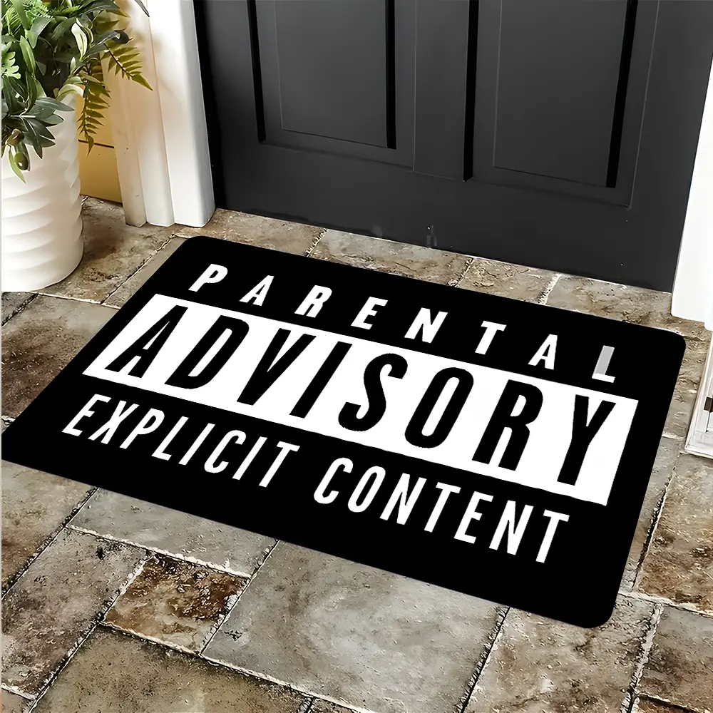 Hip-Hop Style Design Doormat, Trendy Entrance Rug, Non-Slip Highly Absorbent Floor Mat, Anti-Slip Quick-Drying Soft Carpet, Indoor & Outdoor Use, Home Decor, Waterproof Area Rugs