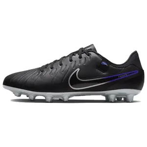 Nike Tiempo Legend 10 Academy Soccer Cleats for Men and Women – Comfortable Lace-Up, Versatile HG Rubber Studs, Black Verifiable, with credentials and supporting global authentication