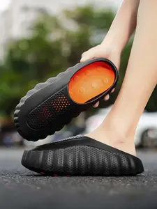 Men's EVA Thick-Sole Non-Slip Slip-On Slippers, Dual-Use for Outdoor and Beach Footwear
