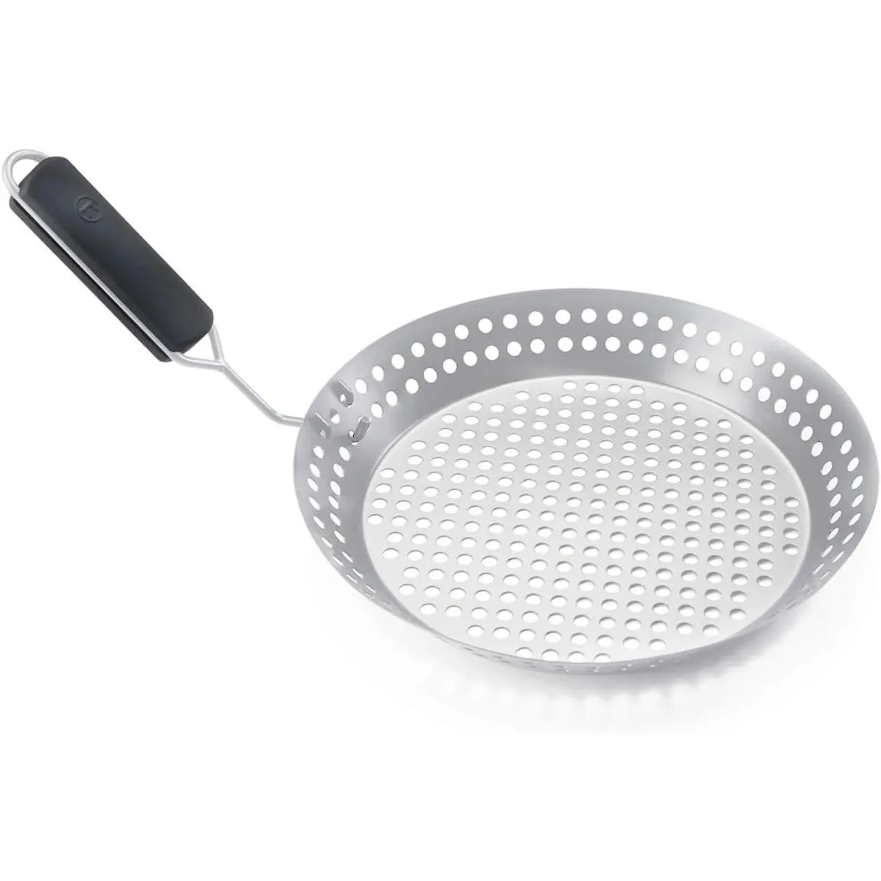 Grill Skillet With Removable Handle, Stainless Steel | Removable Handle So The Pan Can Be Left In The Oven Or Grill | Perfect For Seafood, Veggies & More | Enhance Flavors