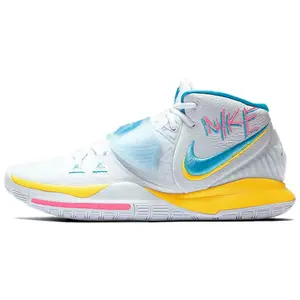 Nike Kyrie 6 EP Neon Graffiti Basketball Shoes Unisex Mid-Top South Coast Edition Verifiable, with credentials and supporting global authentication