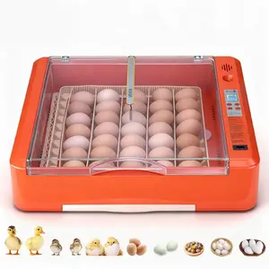 VEVOR 48 Egg Incubator, Automatic Egg Turner with LED Candler, Temperature Display Auto Humidity Control, 360 View Clear Window, Poultry Eggs Incubator for Hatching Chicks Ducks Goose Quail