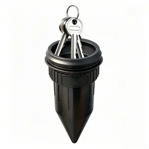 No-Drill Renter-Friendly Hidden Key Hook Holder - Waterproof Wall Diversion Box with Concealed Secret Compartment, Easy-Install Home Supplies for Entryway Security Storage, Water Proof