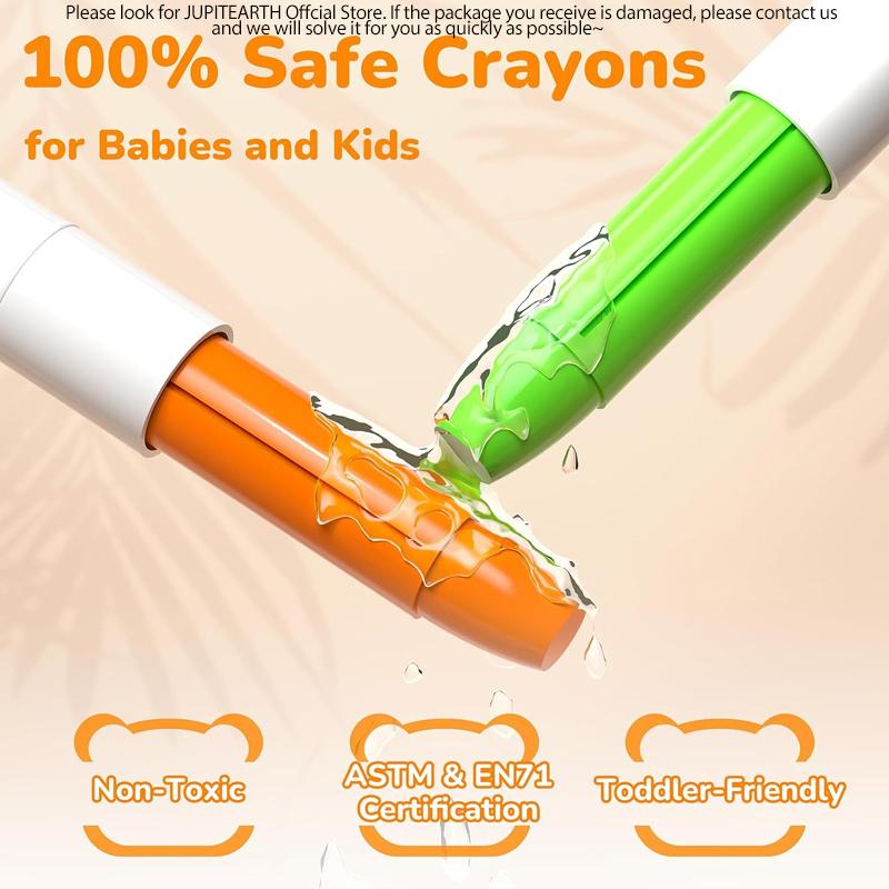 Twistable Jumbo Crayons Set, 36/24/12Colors Silky Smooth Gel Crayons and 6pcs Water Brush Pens, Washable Crayons, Watercolor Toddler Soft, Bear Crayons, gift for Boys GirlsDrawing/Painting/Beginners/Artists Art/School Supplies, valentines gift for bf Twistable Jumbo Crayons Set, 36/24/12Colors Silky Smooth Gel Crayons and 6pcs Water Brush Pens, Washable Crayons, Watercolor Toddler Soft, Bear Crayons, gift for Boys GirlsDrawing/Painting/Beginners/Artists Art/School Supplies, valentines gift for bf