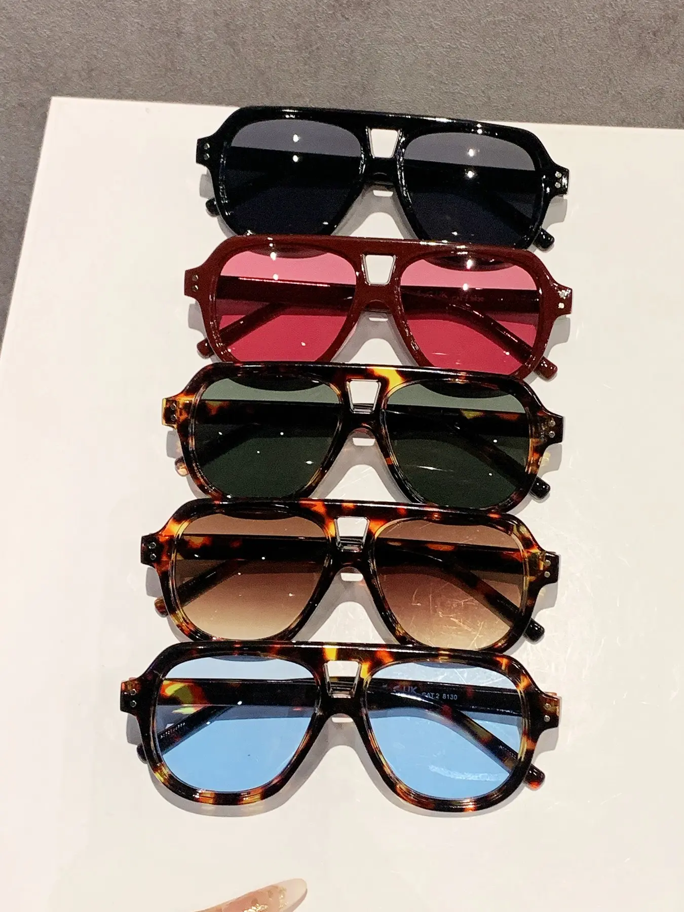 5 Pairs Women's Pilot Retro Sunglasses, Perfect for Runway, Beach Parties, Street Trendy Eyewear for All Occasions