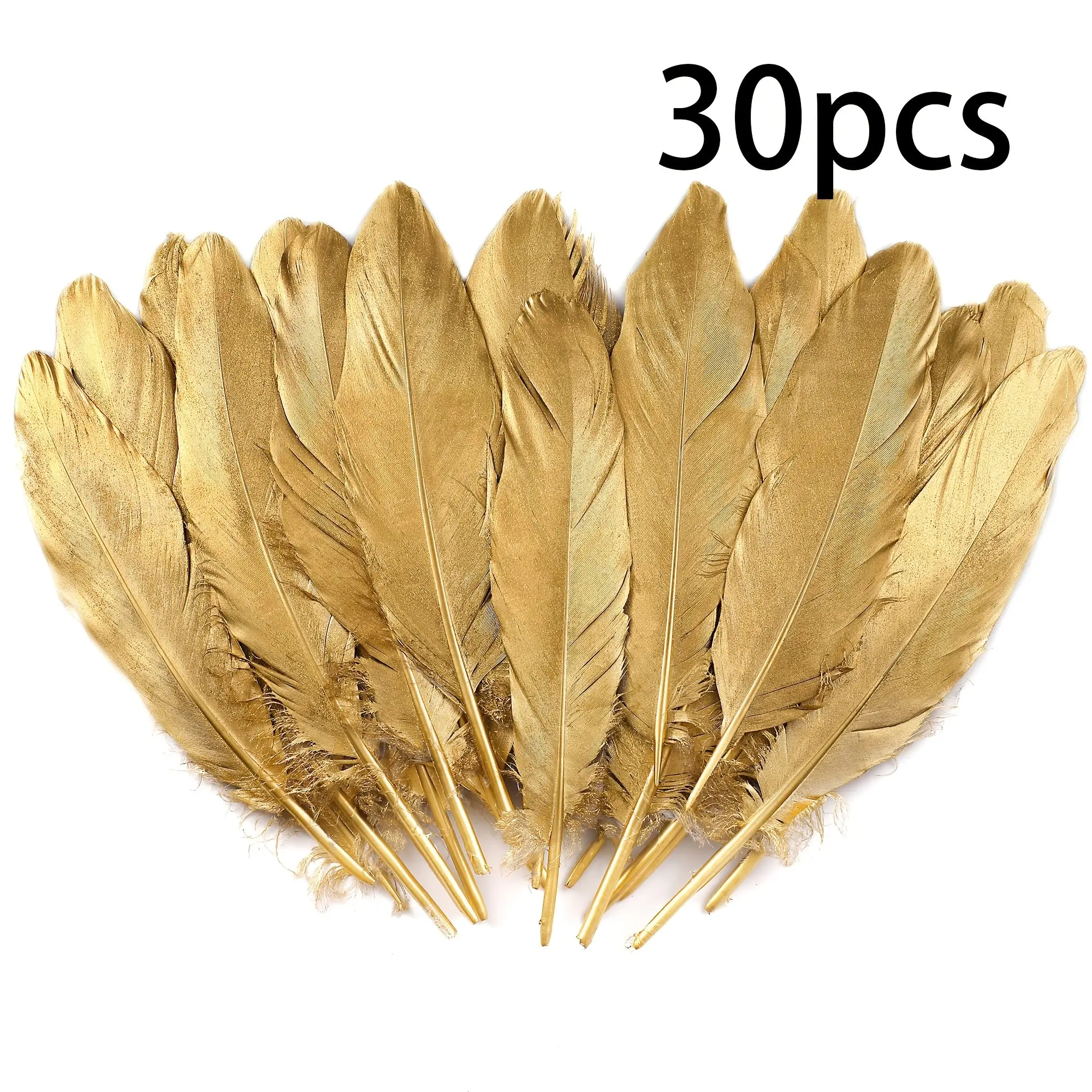 30/40pcs, Luxurious Decorative Artificial Feathers, 6-8 Inches, Ideal for Wedding Decorations, Crafts, Fashion Accessories, PVC Material