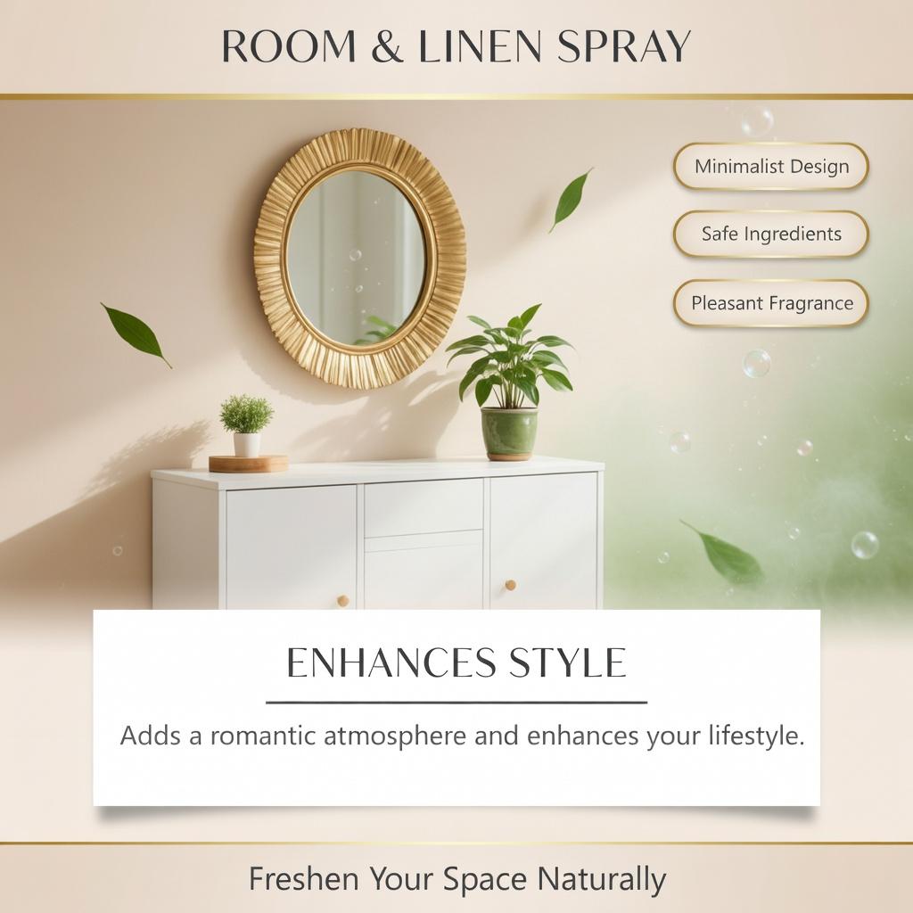 Long Lasting Lavender Room Spray - Aromatherapy Air Freshener & Odor Eliminator Deodorizer for Home