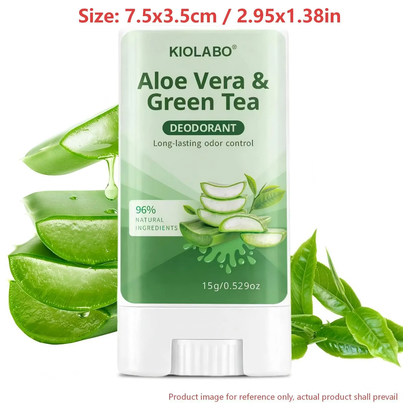 1pcs, Portable Aloe & Green Tea Antiperspirant Body Deodorant, Gentle Skin-Friendly Sweat & Odor Protection for Men & Women, Travel Deodorant