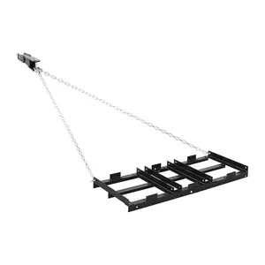 VEVOR Drag Harrow, 48x 20 in, Tow-Behind Driveway Grader with Adjustable Width 50lbs Load Capacity, Heavy Duty Lawn Leveling Rake, Galvanized Steel Gravel Driveway Drag, Fits ATVs UTVs Tractors