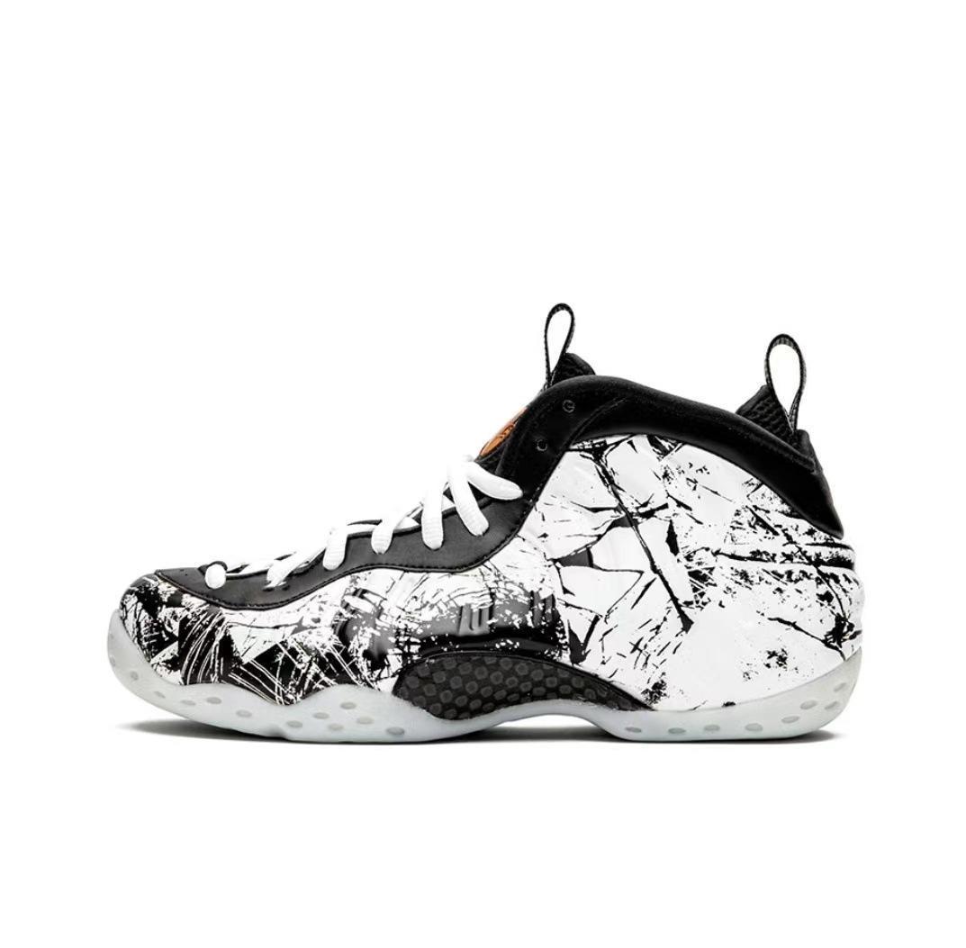 2026 New Black & White Graffiti High-Top Sneakers Size US7-US13 | Unisex Streetwear Casual Shoes | Made in China