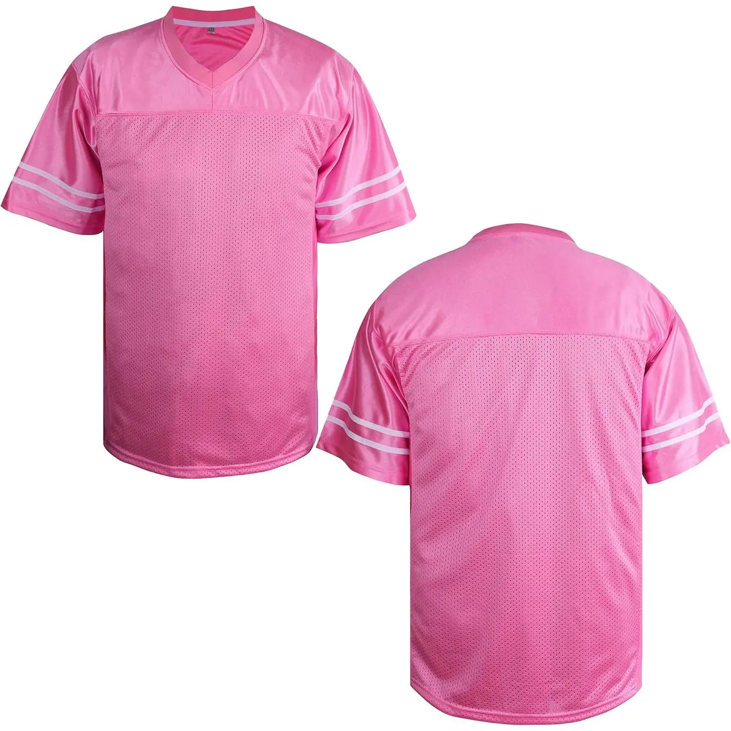 Blank Football Jerseys for Men, Plain Mesh Sports Shirts for Practice, Team Events and Customization
