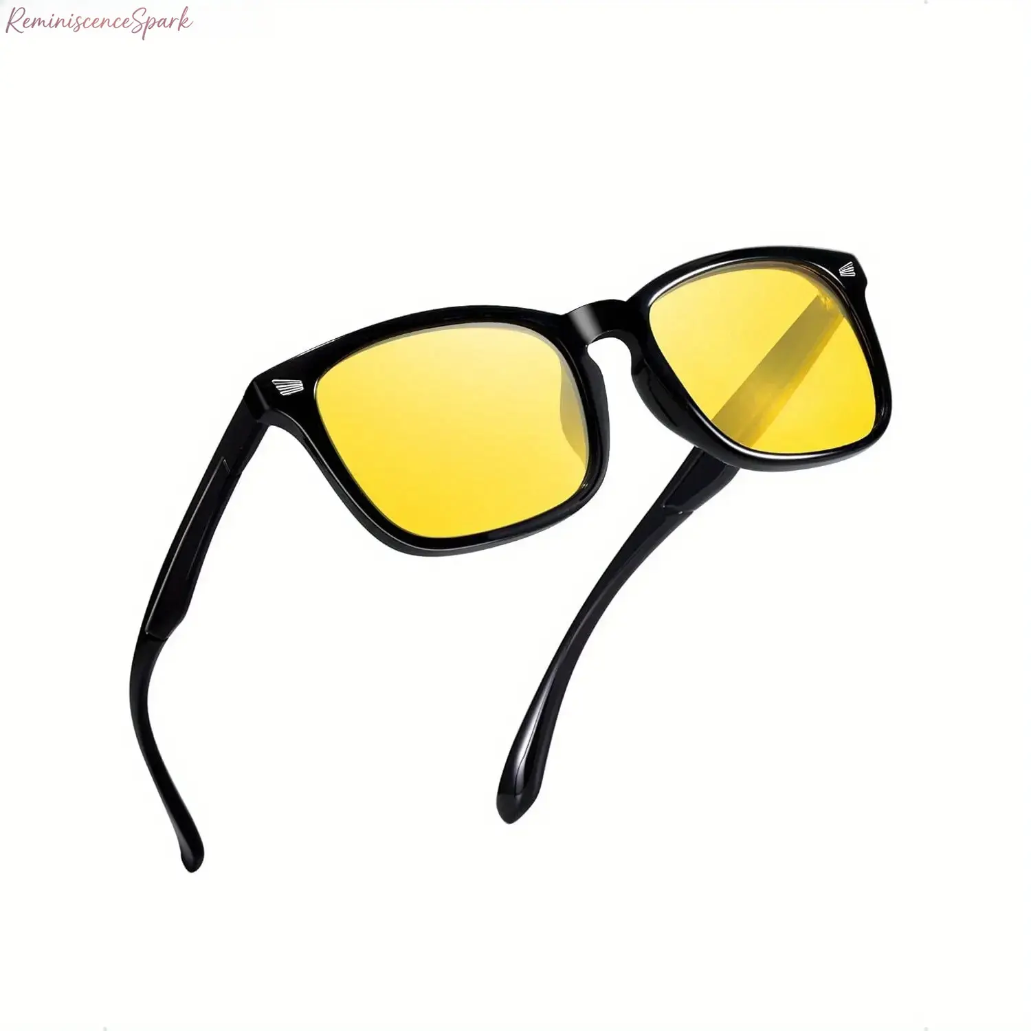 Unisex Polarized Night Vision Driving Sports Eyewear - Lightweight, Universal, Ergonomic, Neutral Look, Anti-Glare Low-Light Enhancing Lenses, UV400 Shielding, for Driving, Campus Commute, Holiday Gifting